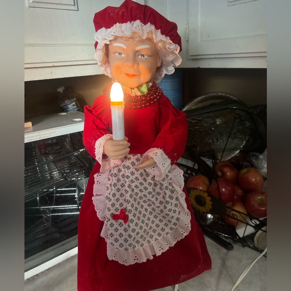 Telco 23” Motion-ettes Christmas Mrs Claus Animated illuminated EUC - Picture 9 of 9